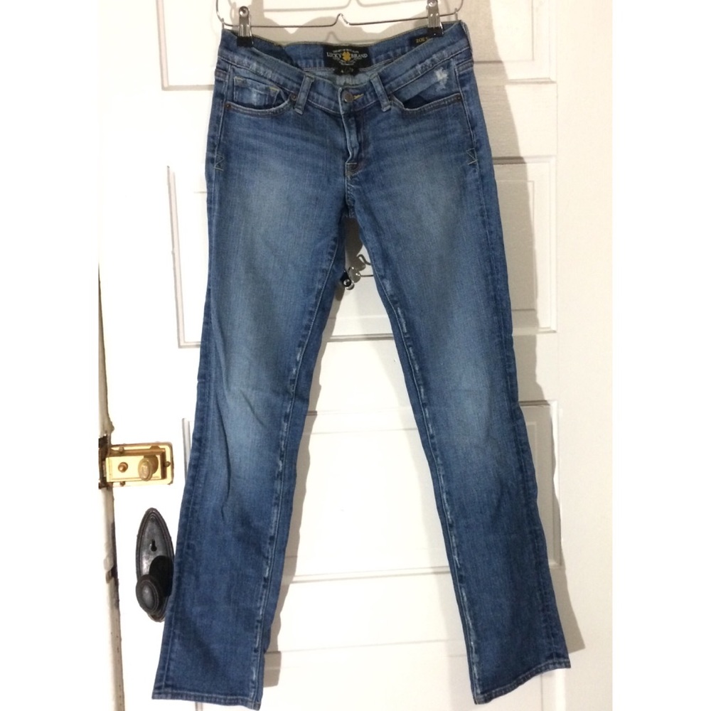 Womens Lucky Brand distressed denim jeans sz 4